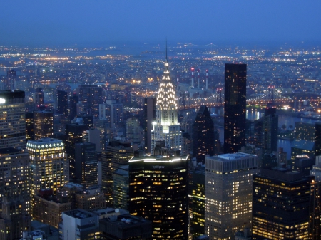 Vue de l'Empire State Building vers Midtown