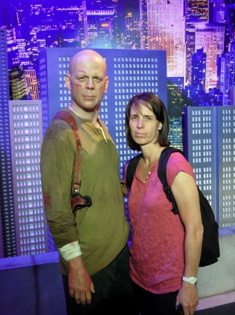 Catherine et Bruce Willis chez Tussauds