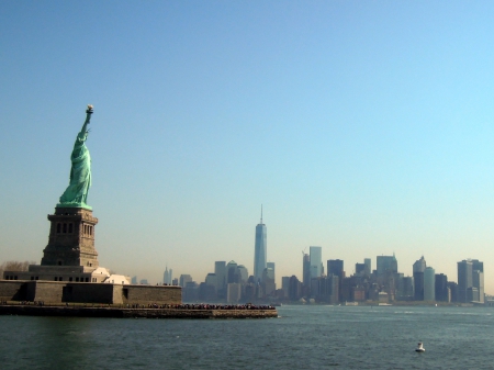Statue de la Liberté et Manhattan