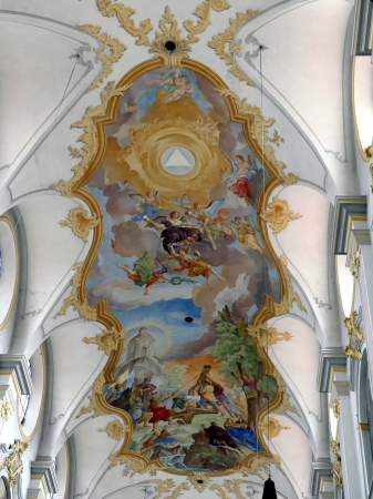 Plafond peint de Sankt Peter Kirche
