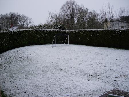 neige côté jardin