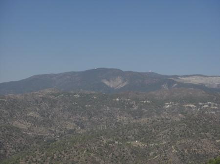 Vue sur le massif de Troodos