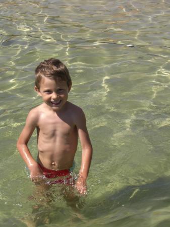 Thibaut dans le lac