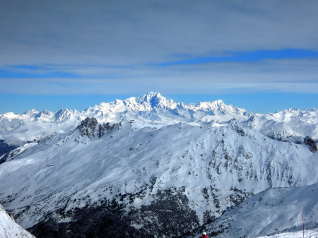 Le Mont Blanc vu des Ménuires