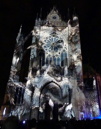 mapping sur la Cathédrale de Metz