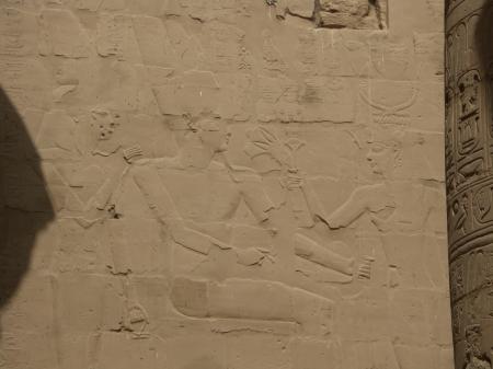 Bas-relief du temple de Karnak