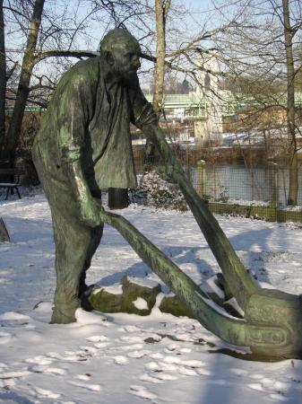 Le laboureur sous la neige