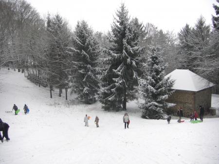 Le spot de luge du Mont-Olympe