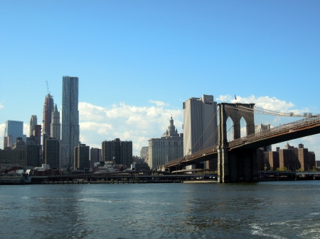 Pont de Brooklyn et Manhattan