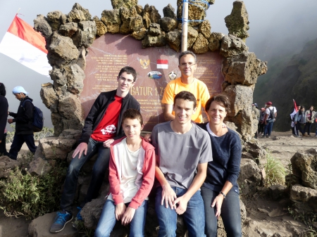 Au sommet du Mont Batur