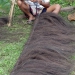 Travail de la laine de coco