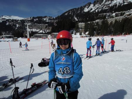 Benjamin à l'arrivée de la flêche