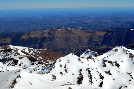 Vue du Pic du Midi vers la plaine