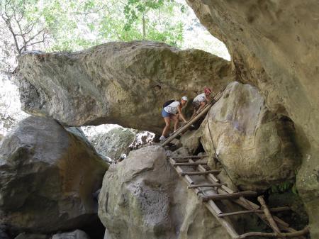 Dans les gorges d'Agios Antonios