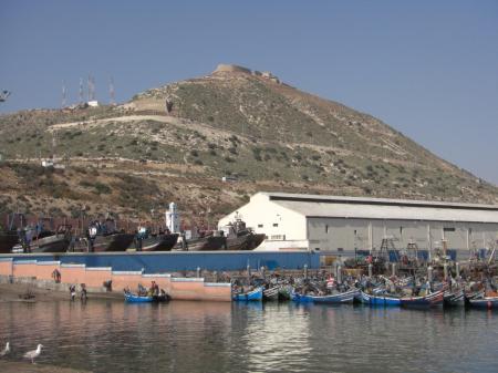 La casbah d'Agadir vue du port