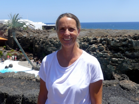 Catherine à Jameos des Agua