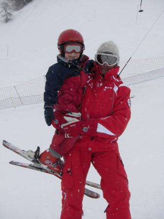 Thibaut avec Yves, son moniteur